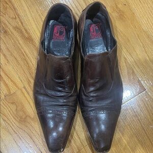 Jo Ghost Men's Brown Leather Dress Shoes